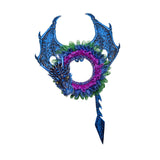 Maxbell Halloween Wreath Artificial Wreath Hanging Ornament for Garden Festival Yard