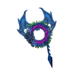 Maxbell Halloween Wreath Artificial Wreath Hanging Ornament for Garden Festival Yard
