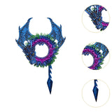 Maxbell Halloween Wreath Artificial Wreath Hanging Ornament for Garden Festival Yard
