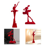Maxbell Ballet Dancer Figurine Craft Tabletop Ornament for Bookshelf Decor Accessory Style A