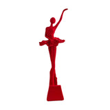 Maxbell Ballet Dancer Figurine Craft Tabletop Ornament for Bookshelf Decor Accessory Style A