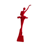Maxbell Ballet Dancer Figurine Craft Tabletop Ornament for Bookshelf Decor Accessory Style A