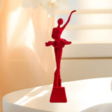 Maxbell Ballet Dancer Figurine Craft Tabletop Ornament for Bookshelf Decor Accessory Style A