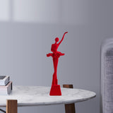 Maxbell Ballet Dancer Figurine Craft Tabletop Ornament for Bookshelf Decor Accessory Style A