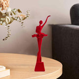 Maxbell Ballet Dancer Figurine Craft Tabletop Ornament for Bookshelf Decor Accessory Style A
