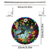 Maxbell Hummingbird Window Suncatcher 5.9'' Spring Ornament for Patio Bedroom Summer