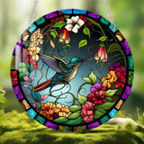 Maxbell Hummingbird Window Suncatcher 5.9'' Spring Ornament for Patio Bedroom Summer