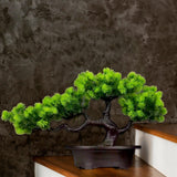 Maxbell Artificial Bonsai Tree Desk Display Plants Indoor for Desk Living Room Table Longevity pine