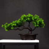 Maxbell Artificial Bonsai Tree Desk Display Plants Indoor for Desk Living Room Table Longevity pine