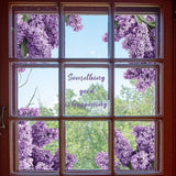 Maxbell 2Pcs Flower Wall Decal Decorative PVC Background for Classroom TV Background