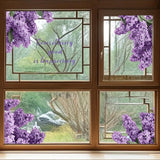 Maxbell 2Pcs Flower Wall Decal Decorative PVC Background for Classroom TV Background