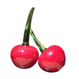 Maxbell 2x Fruit Cherry Statue Cherry Sculpture for Office Car Dashboard Dining Room