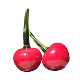 Maxbell 2x Fruit Cherry Statue Cherry Sculpture for Office Car Dashboard Dining Room