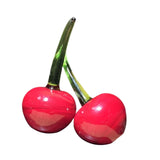 Maxbell 2x Fruit Cherry Statue Cherry Sculpture for Office Car Dashboard Dining Room