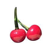 Maxbell 2x Fruit Cherry Statue Cherry Sculpture for Office Car Dashboard Dining Room