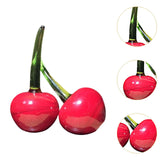 Maxbell 2x Fruit Cherry Statue Cherry Sculpture for Office Car Dashboard Dining Room