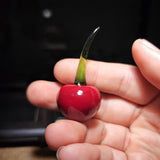 Maxbell 2x Fruit Cherry Statue Cherry Sculpture for Office Car Dashboard Dining Room