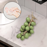 Maxbell Grape Shape Soap Birthday Gift Scent for Women Men Family Green 16Pcs