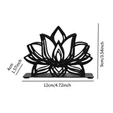 Maxbell Lotus Napkin Holder Vintage Metal Organizer for Farmhouse Restaurant Kitchen