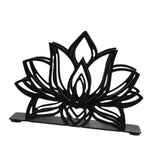 Maxbell Lotus Napkin Holder Vintage Metal Organizer for Farmhouse Restaurant Kitchen