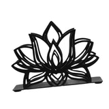 Maxbell Lotus Napkin Holder Vintage Metal Organizer for Farmhouse Restaurant Kitchen