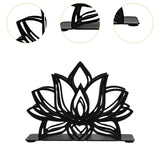 Maxbell Lotus Napkin Holder Vintage Metal Organizer for Farmhouse Restaurant Kitchen