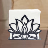 Maxbell Lotus Napkin Holder Vintage Metal Organizer for Farmhouse Restaurant Kitchen