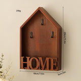 Maxbell Key Holder Wall Mounted Crafts Entryway Hanging Shelf for Holds Hats Clothes