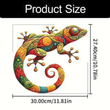Maxbell Gecko Metal Wall Art Decor Modern Art Crafts for Indoor Outdoor Office Fence