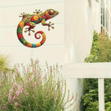 Maxbell Gecko Metal Wall Art Decor Modern Art Crafts for Indoor Outdoor Office Fence