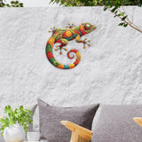 Maxbell Gecko Metal Wall Art Decor Modern Art Crafts for Indoor Outdoor Office Fence