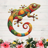 Maxbell Gecko Metal Wall Art Decor Modern Art Crafts for Indoor Outdoor Office Fence