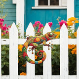 Maxbell Gecko Metal Wall Art Decor Modern Art Crafts for Indoor Outdoor Office Fence
