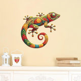Maxbell Gecko Metal Wall Art Decor Modern Art Crafts for Indoor Outdoor Office Fence
