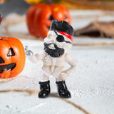 Maxbell Halloween Skeleton Statue Crafts Resin Figurine for Indoor Housewarming Desk