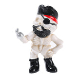 Maxbell Halloween Skeleton Statue Crafts Resin Figurine for Indoor Housewarming Desk