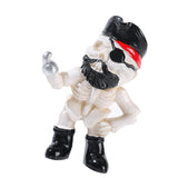 Maxbell Halloween Skeleton Statue Crafts Resin Figurine for Indoor Housewarming Desk