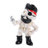 Maxbell Halloween Skeleton Statue Crafts Resin Figurine for Indoor Housewarming Desk