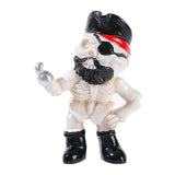 Maxbell Halloween Skeleton Statue Crafts Resin Figurine for Indoor Housewarming Desk