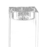 Maxbell Candle Holder DIY Crafts Decoration Versatile Clear for Home Parties Desktop Height 8 cm
