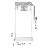 Maxbell Candle Holder DIY Crafts Decoration Versatile Clear for Home Parties Desktop Height 8 cm