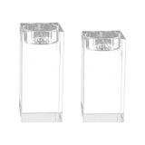 Maxbell Candle Holder DIY Crafts Decoration Versatile Clear for Home Parties Desktop Height 8 cm