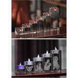 Maxbell Candle Holder DIY Crafts Decoration Versatile Clear for Home Parties Desktop Height 8 cm