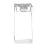 Maxbell Candle Holder DIY Crafts Decoration Versatile Clear for Home Parties Desktop Height 8 cm