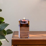 Maxbell Candle Holder DIY Crafts Decoration Versatile Clear for Home Parties Desktop Height 8 cm