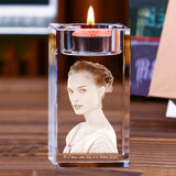 Maxbell Candle Holder DIY Crafts Decoration Versatile Clear for Home Parties Desktop Height 8 cm