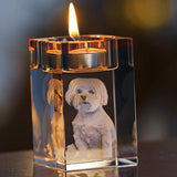 Maxbell Candle Holder DIY Crafts Decoration Versatile Clear for Home Parties Desktop Height 8 cm