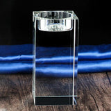 Maxbell Candle Holder DIY Crafts Decoration Versatile Clear for Home Parties Desktop Height 8 cm