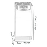 Maxbell Candle Holder DIY Crafts Decoration Versatile Clear for Home Parties Desktop Height 10 cm