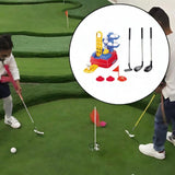 Maxbell Kids Golf Club Set Tees and Flags Retractable Clubs for Parks Indoor Outdoor